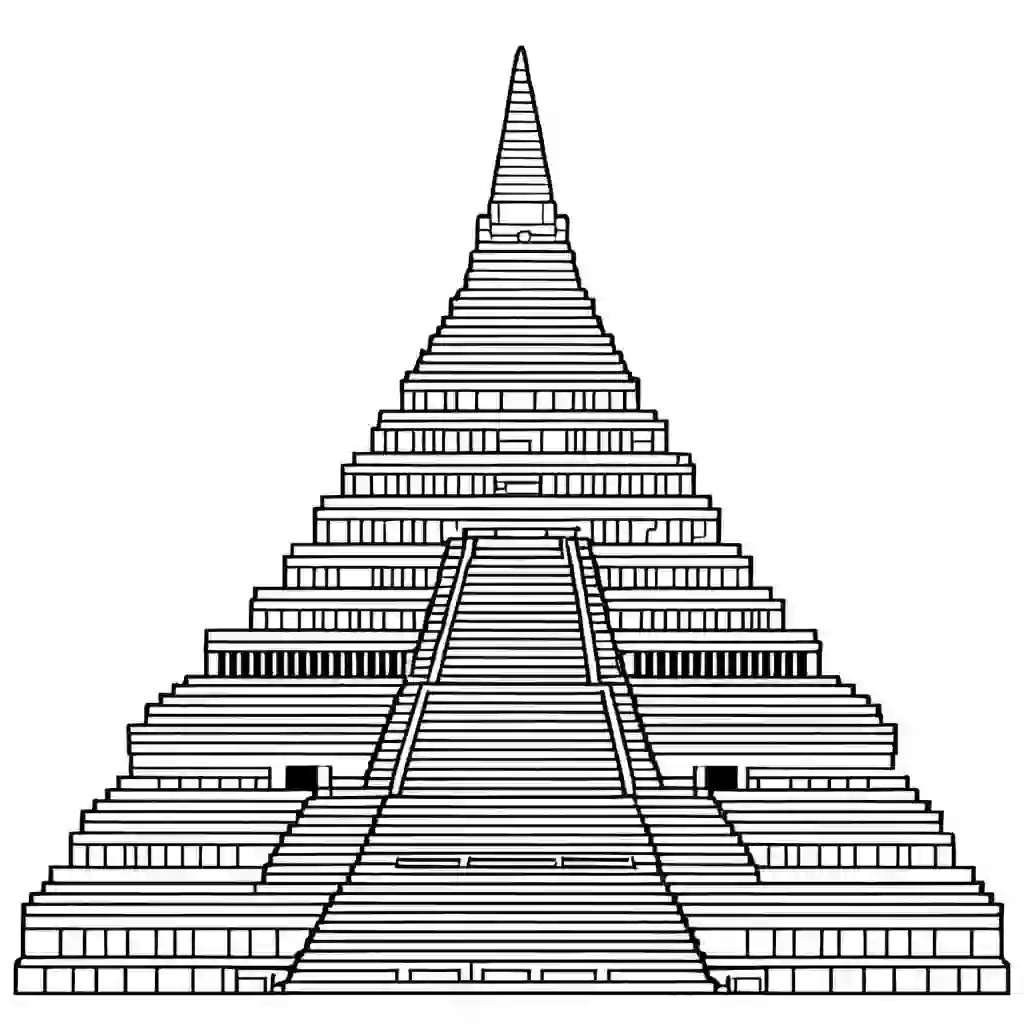 Sumerian Ziggurat coloring pages